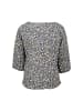 Zero  Bluse geblümt mit 3/4 Arm in BlackCream