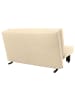 58 aufm Kessel FALTSOFA Kalomira Bezug Flachgewebe Metall schwarz / beige