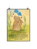 Mr. & Mrs. Panda Poster Hase Blume Design mit Spruch in Weiß