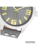 Oozoo Analog-Armbanduhr Oozoo Timepieces grau extra groß (ca. 46mm)