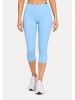 SMILODOX LEO Capri Leggings Velvara in Hellblau Leo