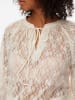 Vero Moda LOULOU LACE LS FLOUNCE TOP WVN in Cloud Dancer