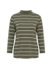Ulla Popken Langarmshirt in dunkel khaki