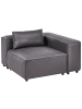 Beliani 2-tlg Sofaelement BRANDE in Schwarz symmetrisch