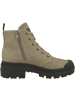 Palladium Schnürboots Pallabase Twill in beige