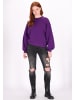 DreiMaster Damen Sweatshirt in Dunkellila