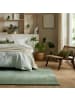 KADIMA DESIGN Teppich Polyester Unifarben, Moderner Wohnteppich, Wärmender Flor in Grün