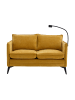 ABRIHOME 2-Sitzer-Sofa Sessel mit Handy-Halter Geeignet, Stoffsofa in Gelb
