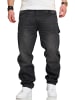 SOUL STAR Jeans - S2CHEB Lange Hose Carpenter Bermuda Regular-Fit Workwear in Black