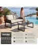 tectake Lounge-Set Captive - stilvolles Rope-Design mit dicken Polstern
