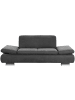 58 aufm Kessel SOFA 2-Sitzer Kaye Bezug Veloursstoff Metallfuß verchromt / anthrazit