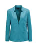 GOLDNER Blazer mit raffinierter Kragenlösung in türkis