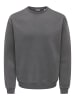 ONLY & SONS Sweatshirt in Grey Pinstripe