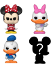 Funko Disney Minnie Mouse (red Dress) Daisy Duck Donald + Überraschungs-Mini-Figur