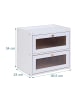 relaxdays Brotkasten in Weiß – (B)36,5 x (H)34 x (T)24 cm