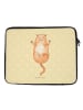 Mr. & Mrs. Panda Notebook Tasche Katze Umarmen ohne Spruch in Gelb Pastell