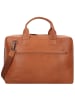 Plevier Rock Aktentasche RFID Schutz Leder 43 cm Laptopfach cognac