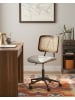 Beliani Bürostuhl ARDO in Beige/Braun - (W) 66 x (H) 80 x (L) 66 cm