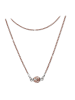 SilberDream 925 Silber vergoldet (Roségold 333) Damen SilberDream Halskette Kugel  ca. 46cm