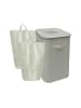 relaxdays Pfandflaschen-Sammelbehälter in Beige - 100 l