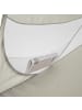 tectake Pop-Up Strandmuschel Angelika 245 x 145 x 95 cm, grau