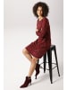 Aniston CASUAL A-Linien-Kleid in dunkelrot-rot-weinrot