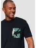 QS T-Shirt in 58D0_tiefblau