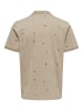 Only&Sons Poloshirt aus Baumwolle Klassisches Kurzarm Polohemd in Beige