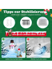 COSTWAY Aufblasbarer Schneemann mit Hund in Bunt