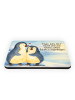 Mr. & Mrs. Panda Magnet Pinguin umarmen Design mit Spruch in Weiß