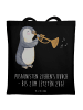 Mr. & Mrs. Panda Henkeltasche Trombone Durchzieher mit Spruch in Schwarz
