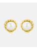 Diamant L'éternel Ohrstecker aus 375 Gelbgold mit Perle