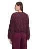 Vera Mont Bomberjacke mit Lurexfaden in Deep Dahlia