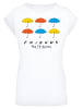 F4NT4STIC T-Shirt FRIENDS Bunte Regenschirme in weiß