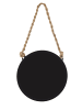 Kleine Wolke Kosmetikspiegel Rope Mirror in schwarz