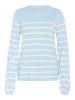 CULTURE Strickpullover CUannemette Relaxed fit in Cashmere Blue Stripe