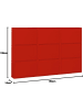 ebuy24 Schuhschrank Pisa 3 Rot 150 x 16 cm