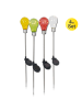 näve LED Solarleuchte "Glühbirne" in bunt - (L)9 cm x (B)9 cm x (H)76 cm