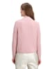 BETTY & CO Grobstrick-Pullover mit hohem Kragen in Rose Melange