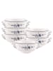 Villeroy & Boch 6er Set Suppentassen Vieux Luxembourg in Weiß-Blau 260 ml in weiß-blau