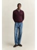 Gant Strickpoloshirt in aubergine - 0003