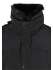 Urban Classics Urban Classics Puffer Jacket With Detachable Fur Collar in black