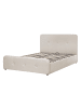 Beliani Doppelbett RENNES in Beige/Schwarz - (W) 150 x (H) 98 x (L) 217 cm