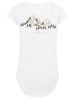 F4NT4STIC Damen T-Shirt Lang PLUS SIZE Mountain Berge in weiß
