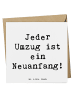 Mr. & Mrs. Panda Glückwunschkarte Spruch Umzug Neuanfang mit Spruch in Weiß