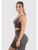 SMILODOX Sport BH Maria Solid Scrunch in Anthrazit