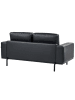 Beliani 2-Sitzer Sofa SOVIK in Schwarz - (W) 156 x (H) 72 x (L) 87 cm