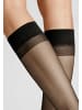 Hudson Feinkniestrümpfe Simply Shine 15 2-Pack druckfreier Bund in Black