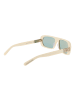 GCDS Unisex Sonnenbrille Oval Creme