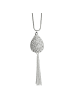 Steuer Modeschmuck Metall in silber